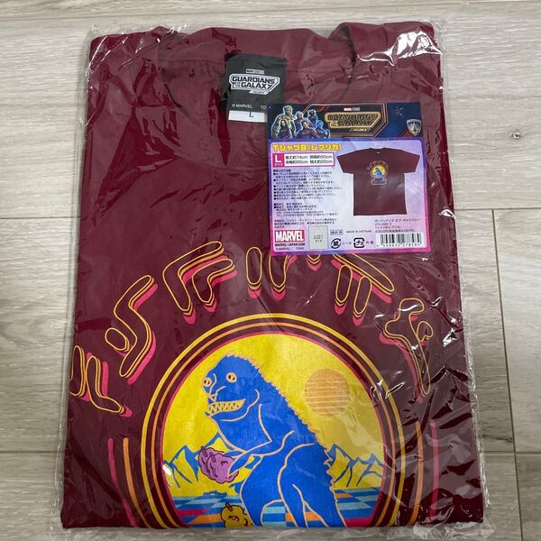 新品未開封 ガーディアンズオブギャラクシー Tシャツ Lサイズ レッド