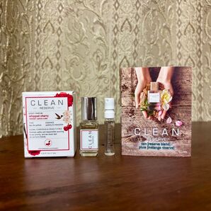 クリーン 2点 ホイップドチェリー 3ml ロールオン レイン 1.5ml 香水