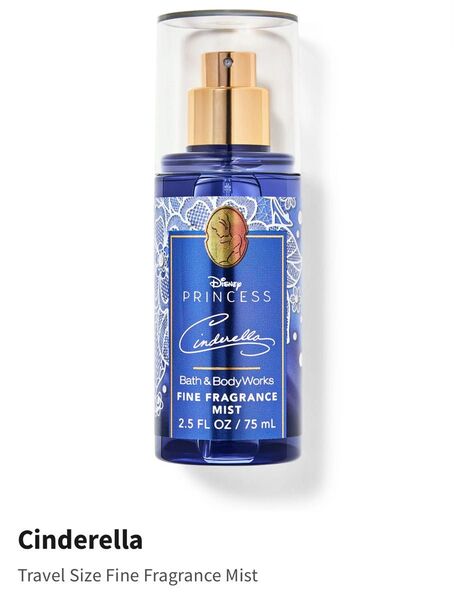 バスアンドボディ ディズニー シンデレラ フレグランス ボディミスト 75ml 香水 ミスト ディズニー プリンセス