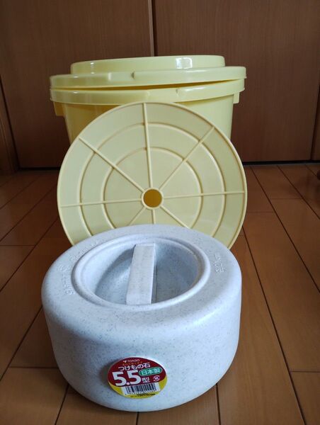 漬物樽と漬物石セット