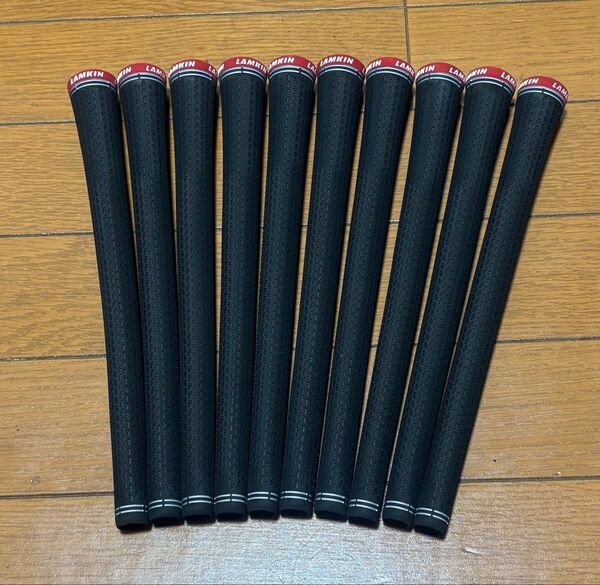 ラムキン グリップ LAMKIN Grip クロスライン CROSSLINE 360 黒/赤 60 スタンダード 10本セット