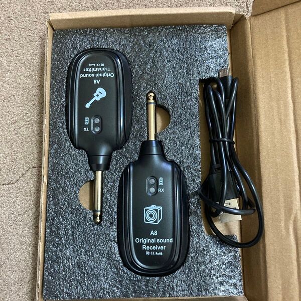 A8 Original sound Transmitter & Receiver セット コードレスシールドですので楽ちんです。