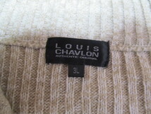 タイムセール 大きいサイズ ビッグ メンズ 紳士 Louis Chavlon ルイスシャブロン ハーフジップ ニット サイズ 3L_画像5