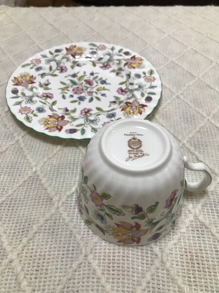 ミントン ハドンホール グリーン カップ(大)とケーキ皿 セット