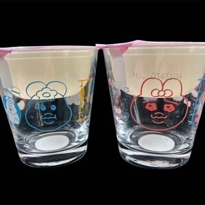 匿名配送2個セット おぱんちゅうさぎ んぽちゃむ グラス ローソン 可哀想に!