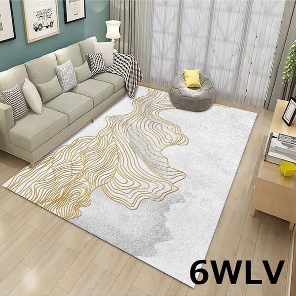 【60cm×90cm】ラグ カーペット 滑り止め付 丸洗い やわらか 厚手軽量 ラグマット 玄関マット ラグ カーペット