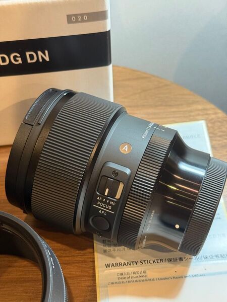 Sigma レンズ 85mm F1.4 DG DN Sony ソニー Eマウント 単焦点 望遠 フルサイズ ミラーレス用 Art