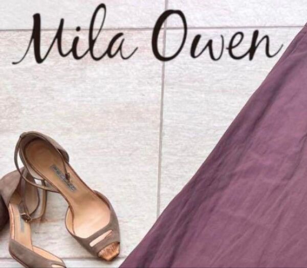 MilaOwen(ミラ オーウェン) スカート タイトフレアリネン レディース