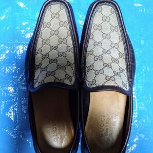 グッチ GUCCI GGキャンバス ローファースリッポン サイズ 8.5