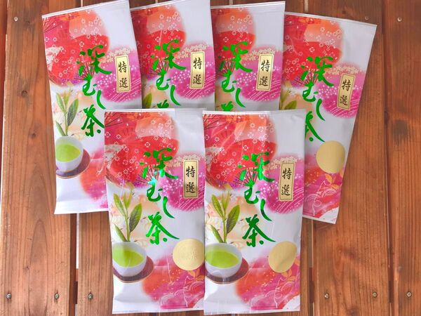 深蒸し茶100g×6袋 深むし茶 カテキン 緑茶 美味しいお茶 Green tea! 静岡県産 新茶