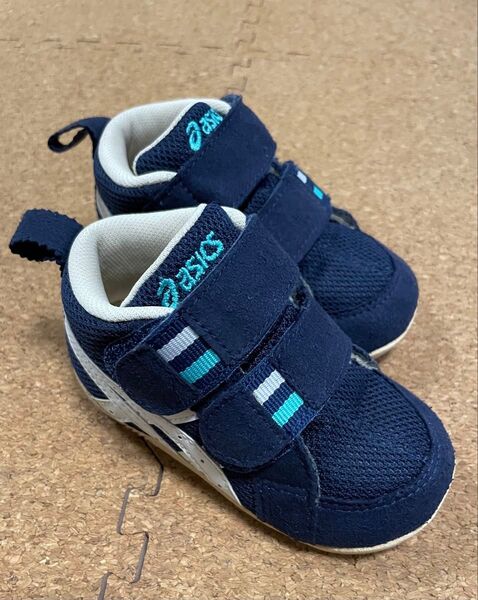 asics アシックス スクスク ベビーシューズ ネイビー サイズ13センチ