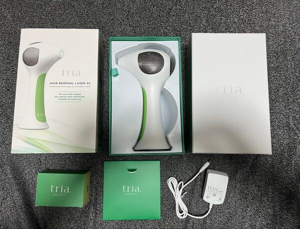 ジャンク 充電不可 tria トリア レーザー 脱毛器 4X LHR4.0 グリーン パーソナルレーザー脱毛 Tria
