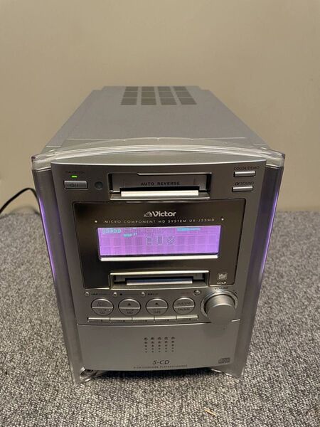 Victor ビクター CD/MD/カセットコンポ CA-UXJ55MD-S