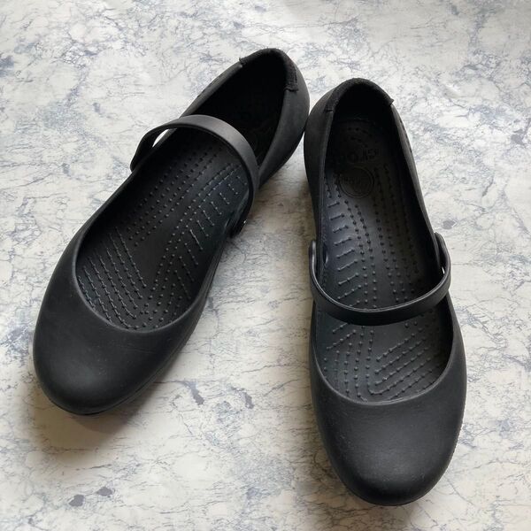 廃盤 クロックス アリスワーク パンプス 黒 ブラック 24.5cm crocs