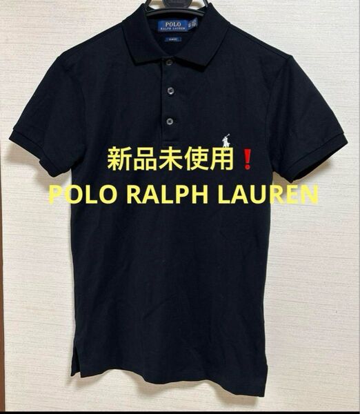 POLO RALPH LAUREN ブラック ワンポイント刺繍 ポロシャツ