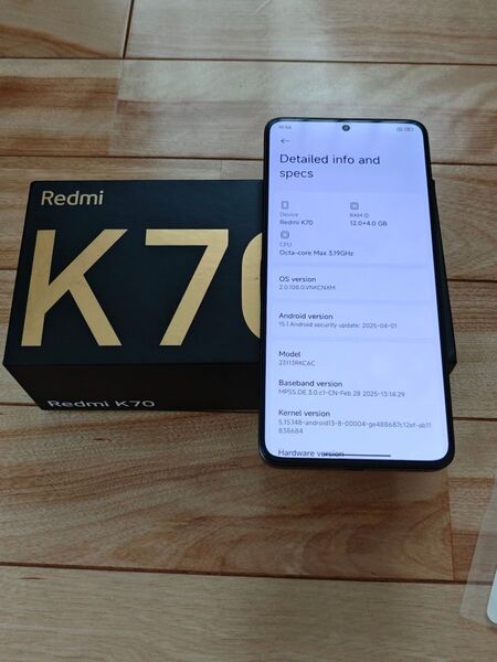 Redmi K70 12/256 (Poco F6 Pro) ケース フィルム付き