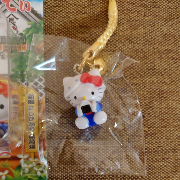 新品未使用 ハローキティ HelloKitty 限定ご当地ストラップ 根付け チャーム 4点セット