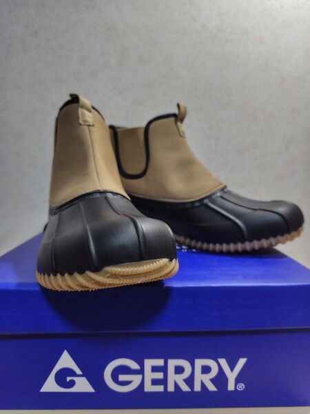 ☆新品☆ GERRY(ジェリー) レディス アウトドア カントリー チェルシー ブーツ レインシューズ ベージュ23cm