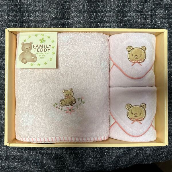 FAMILY TEDDY フェイスタオル ミニタオル セット
