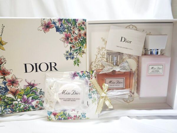 50ml クリスチャンディオール ミスディオール Miss Dior オードゥパルファン ボディミルク 75ml バスボム付