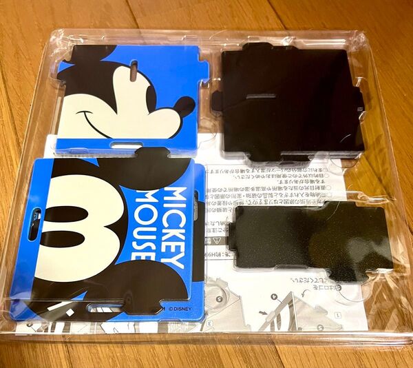 ミッキーマウス ペンスタンド★組み立て式 収納ボックス ブルー★第一生命ノベルティ