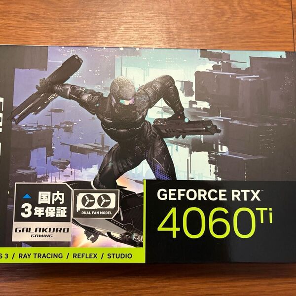 玄人志向 GeForce RTX 4060ti GG-RTX4060Ti-E8GB/OC/DF NVIDIA