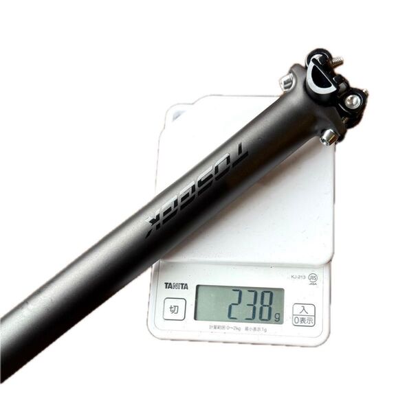 【新品・未使用】TOSEEK カーボンシートポスト 31.6*350mm ブラック/マット