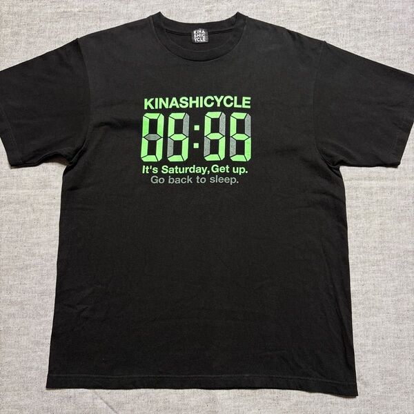 木梨サイクル KINASHICYCLE デジタル時計Tシャツ XLサイズ