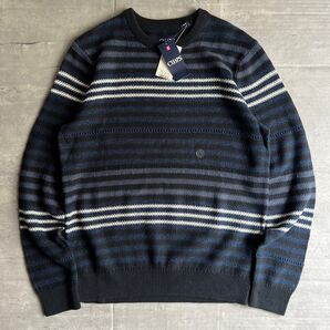 CHAPS チャップス ボーダーコットンニット 未使用・タグ付き Lサイズ