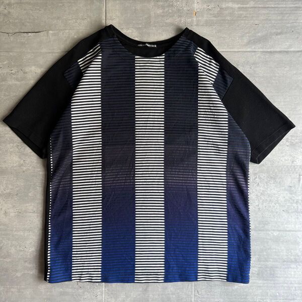 ISSEY MIYAKE MEN 19SS 製品染め 立体ボーダーTシャツ 3