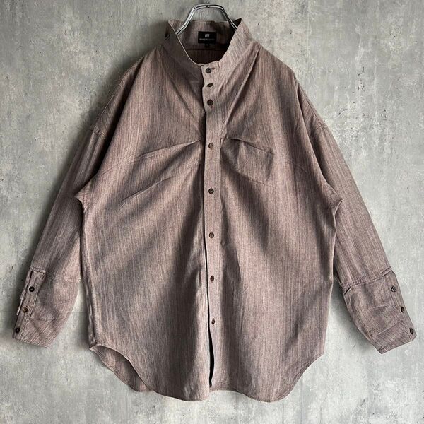 im ISSEY MIYAKE 80s イッセイミヤケ 変形襟 デザインシャツ