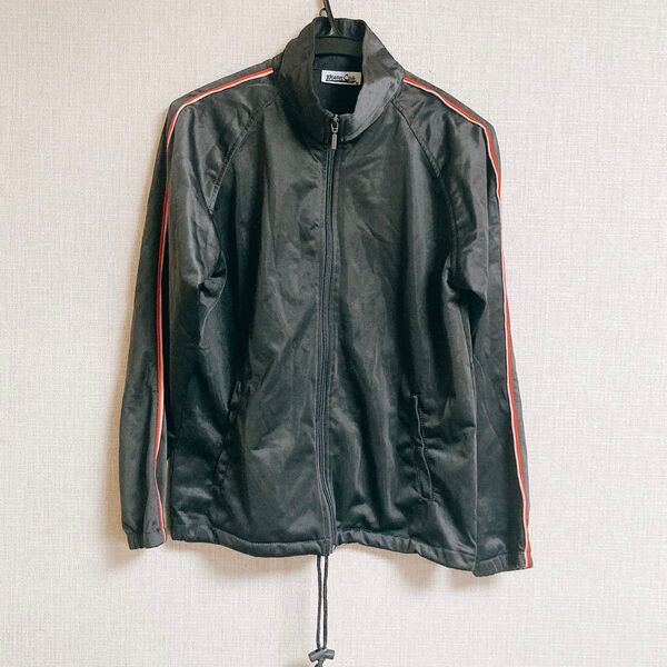 長袖 ジャージ ジップアップジャケット レディース Mサイズ グレー トップス トラックジャケット