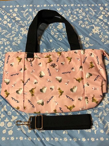 ポールアンドジョー Paul&Joe アクセソワ トートバッグ ショルダーバッグ ピンク ヌネット ジプシー猫 ねこ キャット