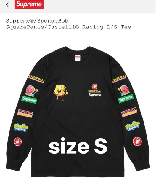 Supreme x SpongeBob Castelli Racing L/S Tee "Black"