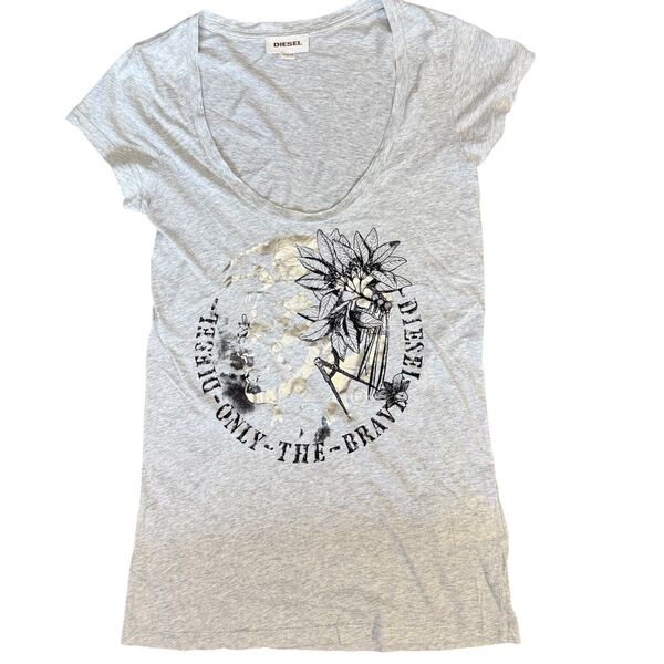 DIESEL ディーゼル レディース ロングTシャツ XS