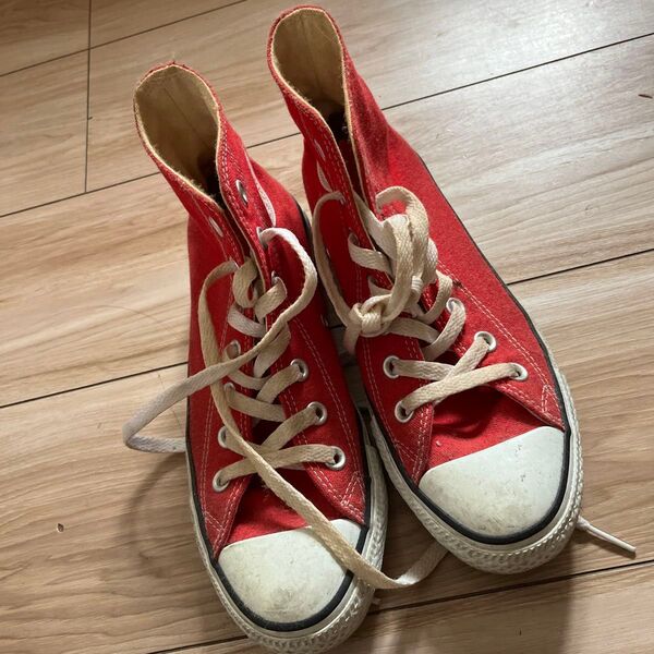 CONVERSE ハイカットスニーカー レッド(35)