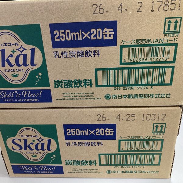 愛のスコール(炭酸飲料)250ml 20本入り 2ケース40本