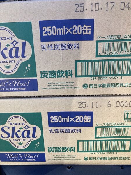 愛のスコール(炭酸飲料)250ml 20本入り 2ケース40本