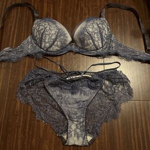 アンフィ D65 補正下着 ホームクリーニング済み ブラジャーショーツセット ⑩