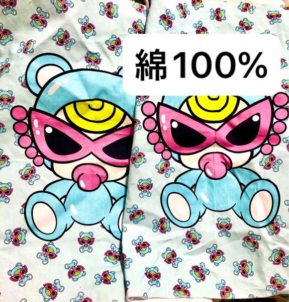 大パネル2枚 ハンドメイド生地 ヒスミニ