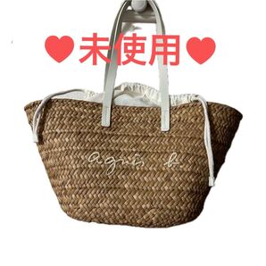 【未使用】agnes b. カゴバッグ ホワイト