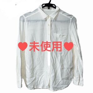 【未使用】GU シャツ ホワイト レディース Sサイズ