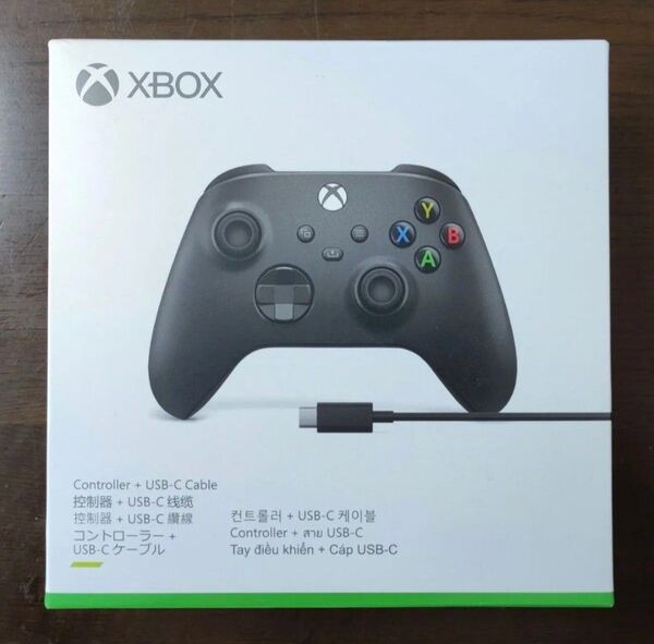 【未開封新品】XBOX ワイヤレスコントローラー カーボンブラック USB-Cケーブル付属 国内正規品