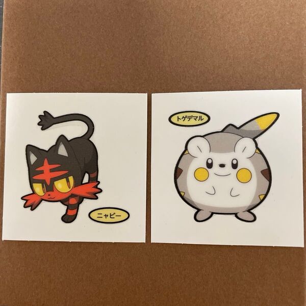 ポケモンパン デコキャラシール ニャビー トゲデマル ポケモン