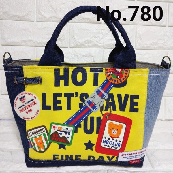No.780 デニム*リメイク*バッグ*トートバッグ