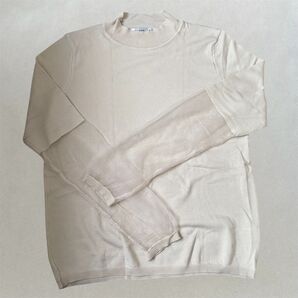 【FUTIER LAND】フューティアランド 袖 シアー 切替 サマーニット トップス 古着