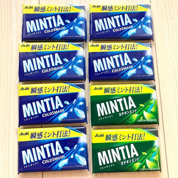 アサヒ【ミンティア コールドスマッシュ】7g(50粒入)× 6個 【ミンティア カテキンミント】7g (50粒入) ×2個