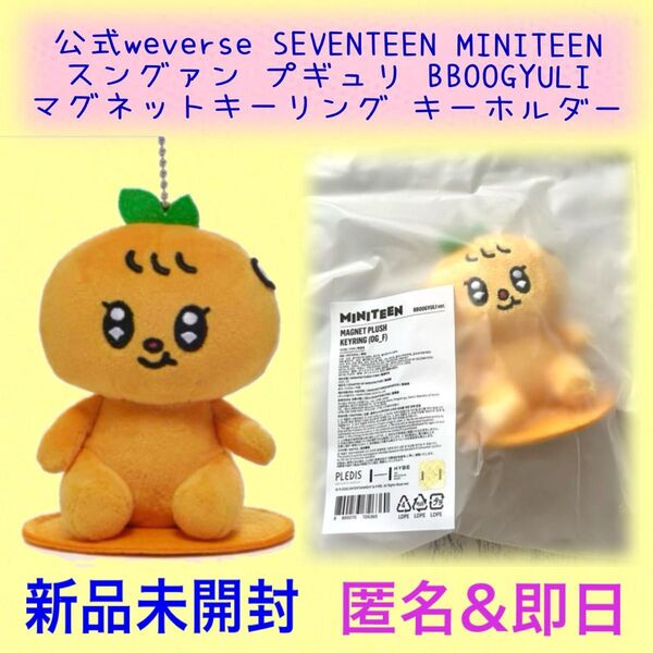 公式 SEVENTEEN セブチ MINITEEN ミニティーン プギュリ スングァン ぬいぐるみキーホルダー BBOOGYULI