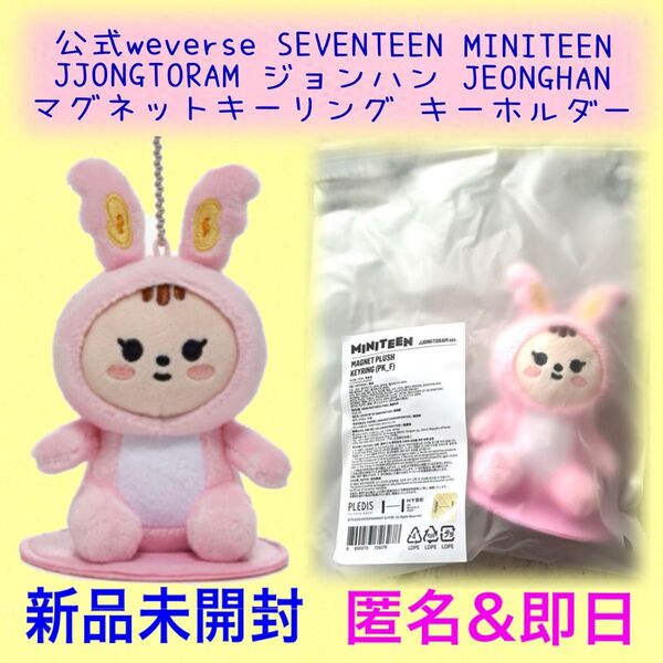 公式 SEVENTEEN セブチ MINITEEN キーリング ジョンハン ぬいぐるみ MAGNET PLUSH KEYRING