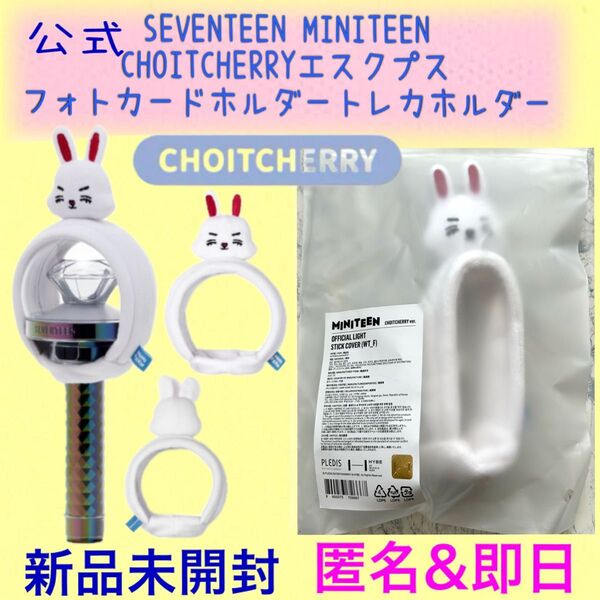 即日【新品】公式 SEVENTEEN セブチ ミニティーン cherry エスクプス ペンライトカバー ペンラカバー スンチョル
